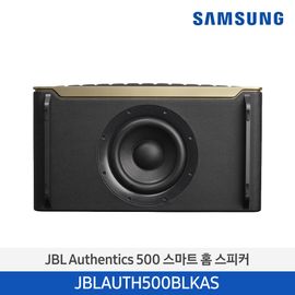 Samsung JBL Authentics 500 Smart Home Speaker (JBLAUTH500BLKAS) – Dolby Atmos Ⓡ Music, Iconic Design, Wi-Fi Streaming, Auto Tuning, Recycled Materials